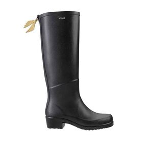 Aigle Women's Tall Black Rain Boots